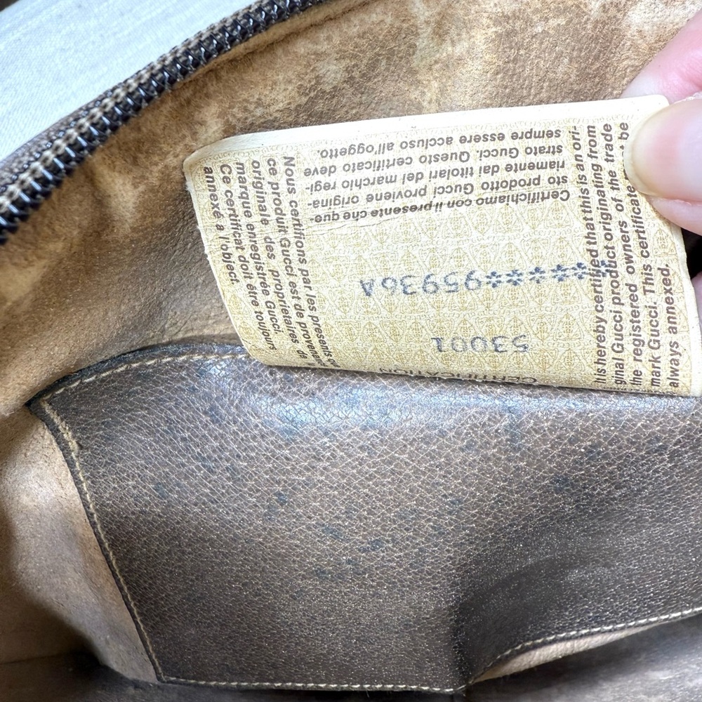 Authentic Gucci crossbody bag brown monogram coated canvas - Picture 13 of 15